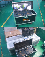 Flight case en aluminium personnalisé Marslight pour éclairage de scène avec quatre roues