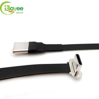 Accesorios de Conector USB TIPO-C Ultra Delgado, Cable Plano Flexible FPC de 100 mm para Teclados, iPhone y Teléfonos Móviles