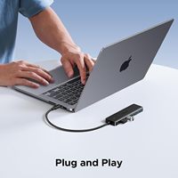 Hub USB-C UGREEN 4 ports ultra-fin avec sortie USB Type A pour ordinateur portable/PC/PS5 Modèle 05FT