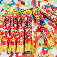 Canon à Confettis en Gros pour Fêtes et Célébrations, Canon à Confettis à Effet Or Broyé, Lanceur de Confettis pour Anniversaires et Mariages