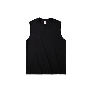 Débardeur Homme 220 g/m² 100 % Coton Peigné Filé à Anneaux, Col Rond, Uni, Décontracté, Sport, Gym, Musculation, Logo Personnalisé, OEM - Product Image 2