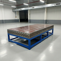 Table de soudage 3D en acier haute résistance durable, plateforme modulaire résistante à la chaleur pour les fabrications d'ingénierie lourde