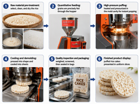 Machine à fabriquer des gâteaux de riz soufflé coréens entièrement automatique KLD avec enrobage au chocolat de différentes formes