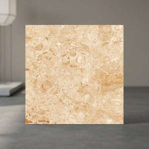 Glamour Beige Glazed Vitrified Porcelain Floor Tiles 600x600mm Polished Marble Look for Apartments - Product Image 6