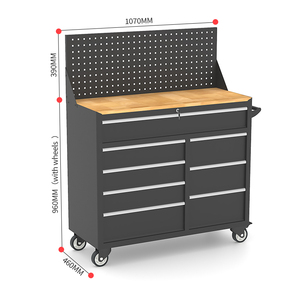 Industriële grote mobiele gereedschapskist met laden, gereedschapskast op wielen voor garage & fabrieksgebruik - Product Image 5