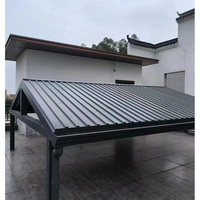 Panneau de Toiture en Aluminium Isolé Double Couche, Grande Plaque de Mur, Panneau Sandwich en Aluminium pour Toiture