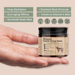 Balsamo Corpo Coreano OEM da Fabbrica, <span class=keywords><strong>Crema</strong></span> <span class=keywords><strong>Idratante</strong></span> 100% da Bovini Allevati al Pascolo con <span class=keywords><strong>Vitamina</strong></span> E, Peptidi, Sebo e Miele - Product Image 4