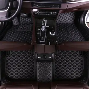 Un ensemble d'accessoires de voiture personnalisés, tapis de sol de voiture entièrement noir, étanche 5d, mat pour audi a3/honda pilot/kia