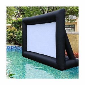 12/14/16/20/24FT Patio trasero al aire libre Durable Custom TV Proyector de cine inflable Pantalla de película inflable con soplador - Product Image 3