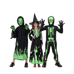 Disfraz Infantil para Actuaciones Escénicas COS, Vestido Luminoso con Forma de Guadaña y Calavera, Disfraz para Fiesta de Todos los Santos - Product Image 4