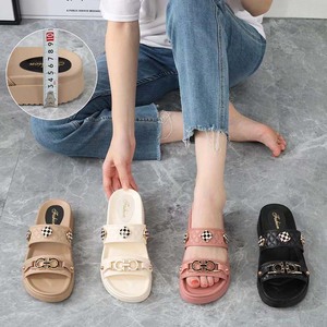 Original antideslizante playa toboganes <span class=keywords><strong>sandalias</strong></span> cadena de moda mujeres zapatillas agradable moda barata alta calidad señora al aire libre deslizamiento - Product Image 4