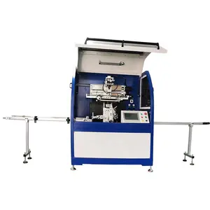 Full Automatic Silk Screen Printing Machine For Bottles Glass Bottle Multi colors Automatic Screen Printer with CCD image