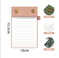 Carnet de notes portable en cuir format A6, couverture rigide, avec reliure cousue, épaissi, idéal pour le bureau, personnalisable avec logo publicitaire, cadeau d'entreprise