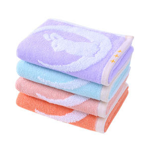 ผ้าเช็ดหน้าผ้าฝ้ายแท้สำหรับเด็ก 25x50 ซม. ลายการ์ตูน นุ่ม ไม่ก่อให้เกิดอาการแพ้ สำหรับใช้ในบ้าน - Product Image 1