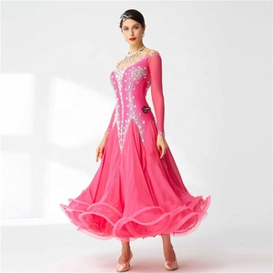 Váy khiêu vũ B-19409 dành cho nữ, kiểu <span class=keywords><strong>Tango</strong></span>, Flamenco, Waltz, chất liệu ren thanh lịch - Product Image 2