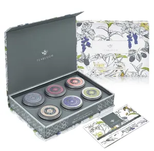 Luxury Custom Printing Tea Box Magnet Flap Open Small Tea Jar Fashion Paper Gift Packaging Box For Tea