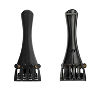 4/4 Plastic Violin Tailpiece Set Including Tailpiece+Chinrest+Endpin+Tail Gut+4 Tuning Pegs Beginner Use