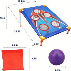 Jeu de Cornhole d'extérieur pour enfants, 6 sacs de haricots et 3 balles de Cornhole - Product Image 5