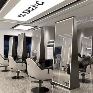 Station de coiffure et de beauté de luxe avec miroir et éclairage LED, meuble de salon de coiffure, modèle 2026, direct usine - Product Image 2