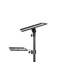 LEILEI LPS-4 équipement de musique DJ support d'ordinateur portable, bureau de moniteur d'ordinateur réglable pour la scène, l'école et la maison