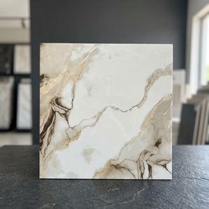 Carreaux de sol en céramique numérique antidérapants gris terrazzo 40x40cm, en porcelaine émaillée, pour salle de bain et cuisine - Product Image 5