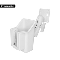 Soporte de escáner de código de barras universal Soporte de lector de código de barras de mano portátil con color blanco para equipos de hospital