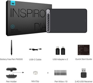 Creativo <span class=keywords><strong>Huion</strong></span> Inspiroy Dial Q620M tableta gráfica inalámbrica arte digital <span class=keywords><strong>tablet</strong></span> - Product Image 4