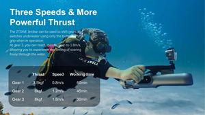 เครื่องยนต์ใต้น้ำแบบหลายหัวฉีด Sea Scooter Jetdive เครื่องยนต์ใต้น้ำ Sea Scooter - Product Image 4
