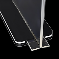 Présentoir de menu personnalisable A4/A5/A6 29.7*21 cm support de papier publicitaire en acrylique panneau d'affichage de table en forme de T