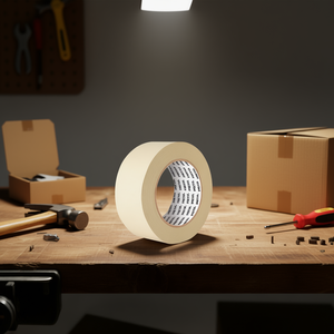 Ruban de masquage noir de qualité supérieure, 2 pouces x 50 mètres, adhésif acrylique, imperméable, simple face, support en papier, matériau Bopp, PRETUL B - Product Image 2