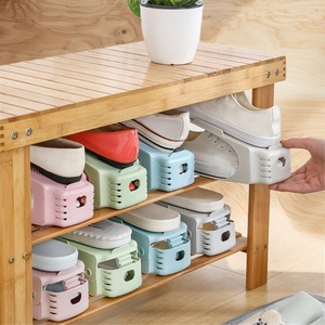 Portascarpe pieghevole in plastica per riporre le <span class=keywords><strong>scarpe</strong></span> portaoggetti <span class=keywords><strong>salvaspazio</strong></span> con facile accesso per la gestione della stanza - Product Image 5