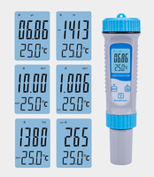 7 en 1 PH TDS EC ORP Salinité S. G Temp Meter Water Quality Monitor Tester IP67 pour l'eau potable, Aquariums PH Meter