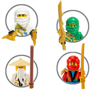 Blocchi Compatibili per Costruzioni, Piccoli Giocattoli in Plastica per Bambini, Soldati Ninja, Vendita all'Ingrosso - Product Image 1