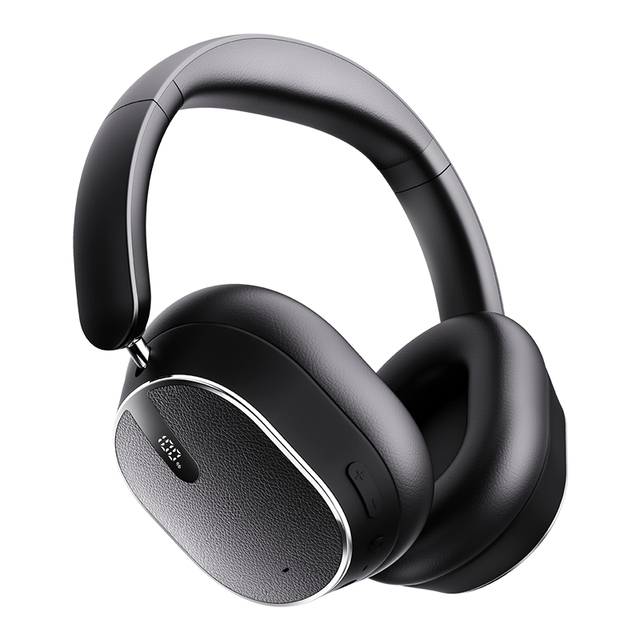 OEM Professional Studio Wireless Over-Ear Headphones Active Noise Cancellation (ANC/ENC) IPX5 Waterproof BT 6.0 Digital Display