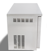 Réfrigérateur commercial en acier inoxydable à double porte, refroidisseur d'air, table réfrigérée de comptoir pour restaurant