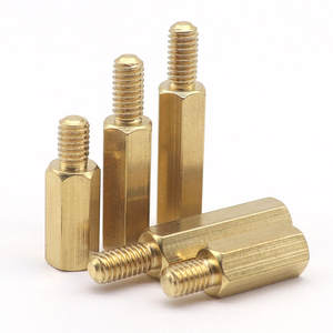 Perno Hexagonal M3M4*6x8x10x16x18x22x28x40x60x100+<span class=keywords><strong>6</strong></span>+8+<span class=keywords><strong>10</strong></span>, Columna de Cobre de Cabeza Única, Grado 4.8, Modelo 04 - Product Image 1