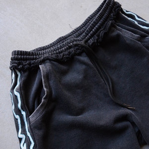 Activewear Custom Full <b>Zip</b> <b>Hooded</b> Jacket Elastic Drawstring Wide Leg Sweatpants Hoodies Set Stripes Embroidery Design Tracksuit - Product Image 6