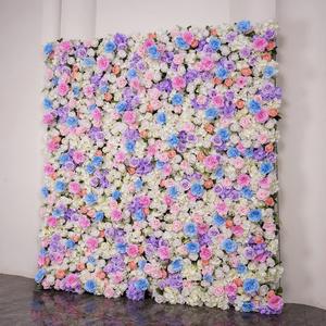 Impresionante Decoración de Escenarios, Panel de Flores Artificiales Enrollable, Decoración para Ceremonias y Recepciones de Boda - Product Image 5