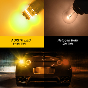 2 bombillas LED 1156 de color ámbar amarillo, 1200lm, 7w, 18V, 5 piezas, luz de marcha atrás 3030SMD - Product Image 6
