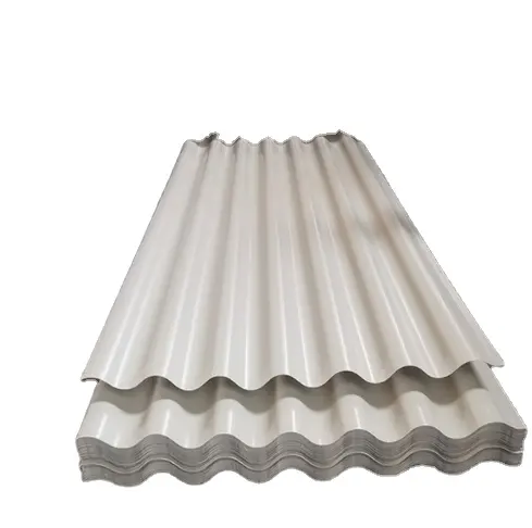 ASTM DIN JIS 0.14-0.2 mm APVC UPVC 22 gauge 4x8 Cold Rolled GI Colored coat Corrugated Zinc Metal Galvanized Steel Roofing Sheet