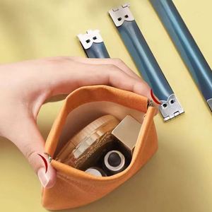 Wholesale PU Self-closing Cosmetic Bag Custom Design Storage Bag Leather MINI Storage Bag - Product Image 5