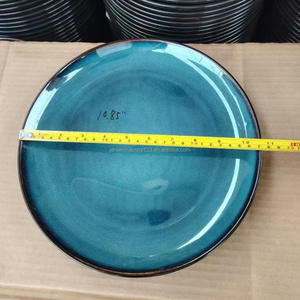 Vajillas a buon mercato all'ingrosso glassa reattiva ceramica piatti Stock piatto ceramica - Product Image 6