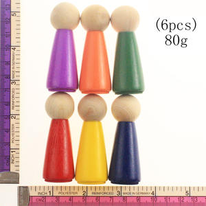 <span class=keywords><strong>Muñecas</strong></span> en Miniatura de Madera Pintadas a Mano, Personalizables, Venta al Por Mayor de Fábrica, Juguete Educativo, Adornos Creativos, Marionetas para Niños - Product Image 6