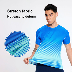 Camisetas <span class=keywords><strong>de</strong></span> Manga Corta para Correr para Hombre, Secado Rápido, Transpirables, para Maratón, Impresión Digital Personalizada, Ultraligeras <span class=keywords><strong>de</strong></span> 90g - Product Image 5