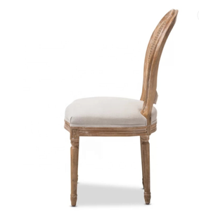 Chaise de salle à manger vintage de style provincial français, chaise de banquet antique en rotin et en cannage, chaise de mariage Louis, style moderne - Product Image 3