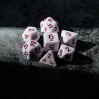 Epic Fantasy RPG Dice Set - 7PCS Resin Polyhedral Dice untuk D & D dan hiburan tahan lama seimbang & cerah warna