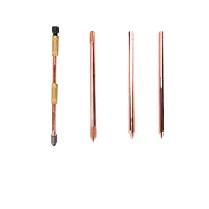 HUA DIAN GROUNDING ROD AND ACCESSORIES FACTORY DIRECT SEELING GROUND ROD WITH LOW COPPER EARTH ROD PRICE FOR GROUNDING