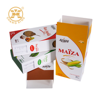 Emballage de boîte de céréales imprimé sur mesure, carton en papier couché en couleurs pour les boîtes de céréales de petit-déjeuner, boîtes de farine de blé pour la vente au détail avec logo