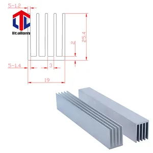 사용자 정의 디자인 핀 핀 Led 바 알루미늄 압출 방열판 프로필 알루미늄 합금 공장 CNC 라디에이터 OEM ODM 방열판
