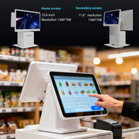 Terminal de Punto de Venta Todo en Uno SDK 11.6 de 15.6 Pulgadas, Dispositivo de Caja Registradora, Software POS para Restaurantes y Otros Sistemas de Venta